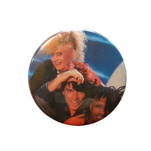 Thompson Twins Badge Pinback BIG Button Original Vintage New Wave SynthPop Music